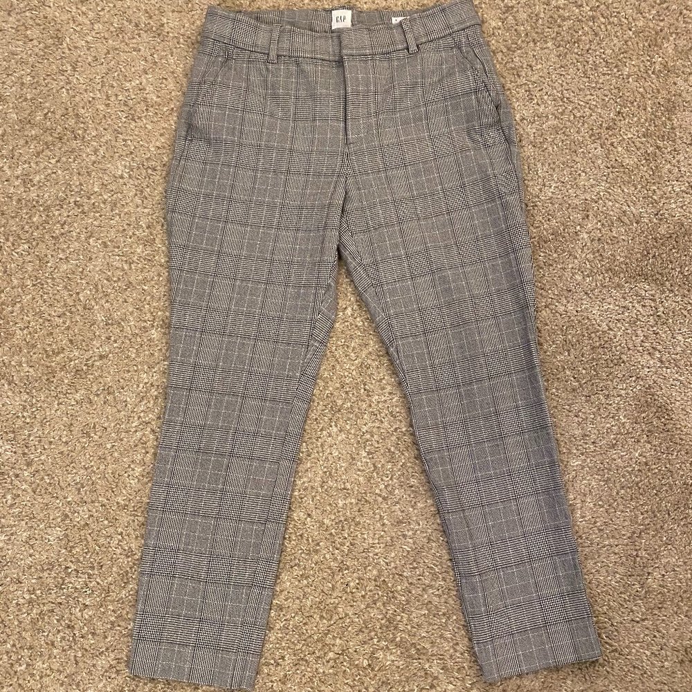 Plaid Skinny Ankle Pant